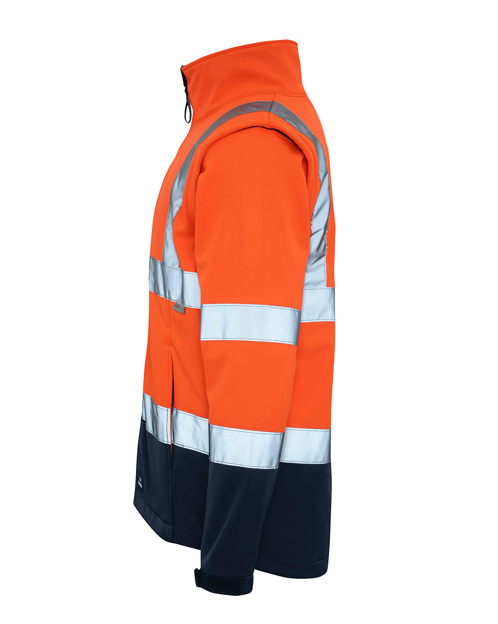 Hi-Vis Landy Softshell Jacket in Fluoro Orange & Navy