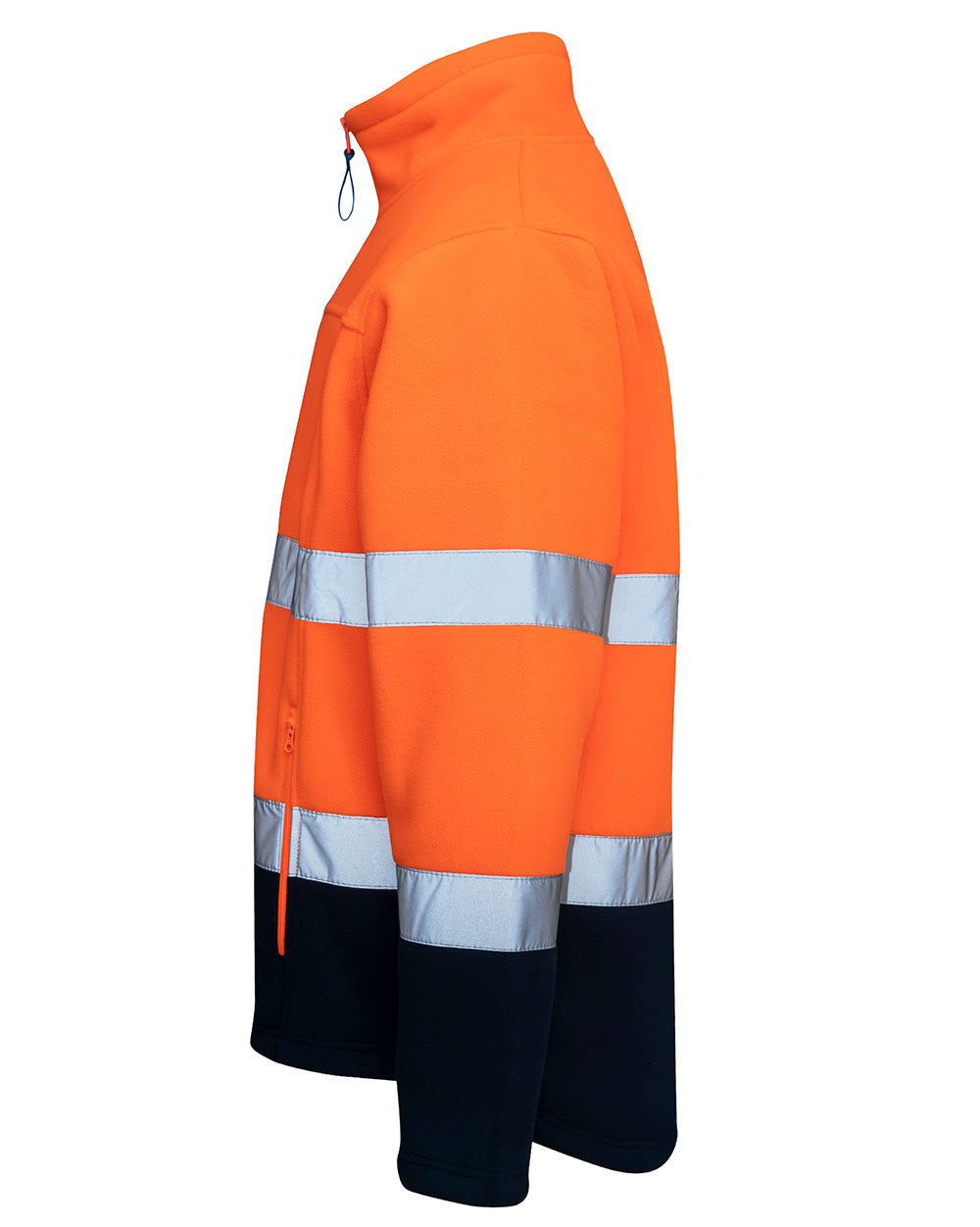 Hi-Vis Lumber Jacket with Tape in Fluoro Orange & Navy