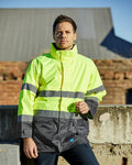 Hi-Vis Northern Jacket in Fluoro Yellow & Charcoal