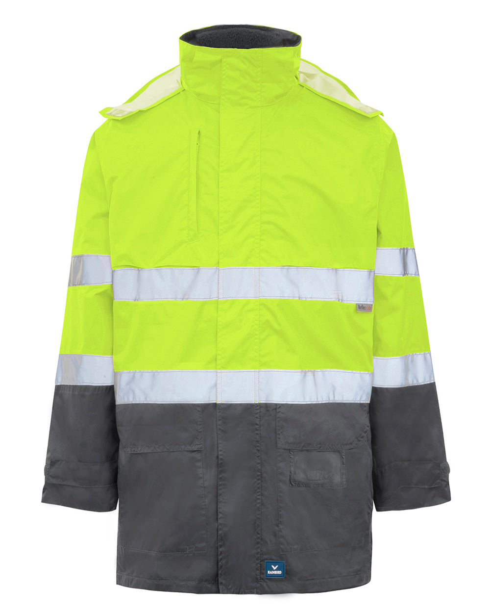 Hi-Vis Northern Jacket in Fluoro Yellow & Charcoal