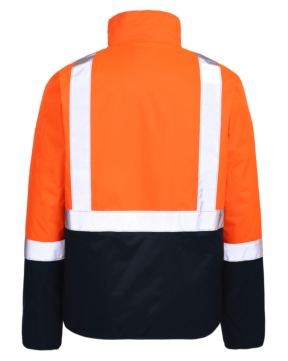 Hi-Vis Pilot Jacket with Tape in Fluoro Orange & Navy