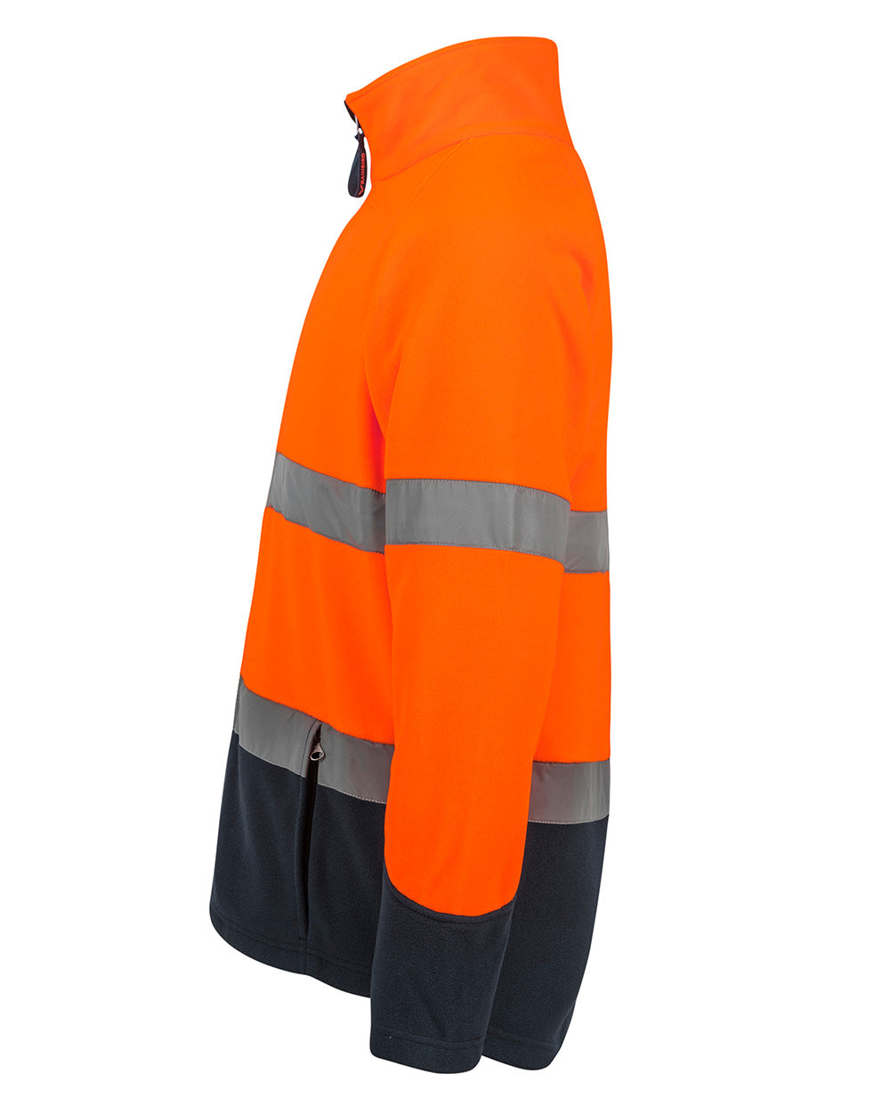 Hi-Vis Rafter Fleece Jacket in Fluoro Orange & Navy
