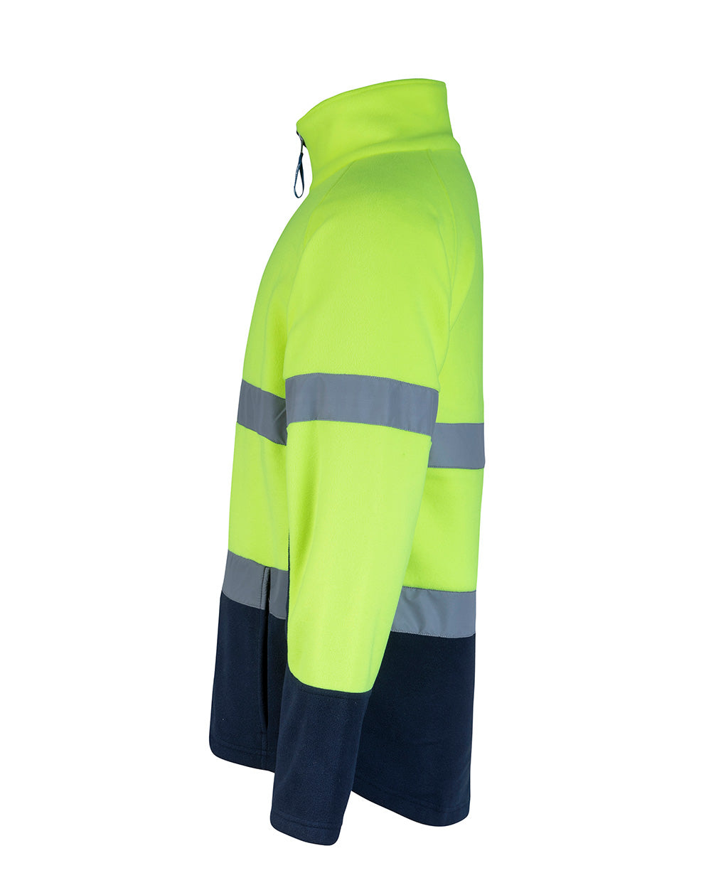 Hi-Vis Rafter Fleece Jacket in Fluoro Yellow & Navy