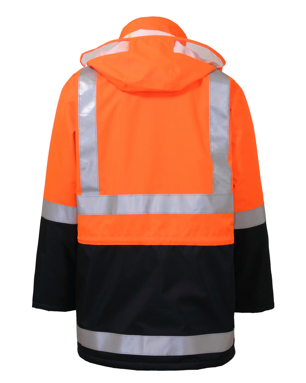 Hi-Vis Sentinel Jacket in Fluoro Orange & Navy