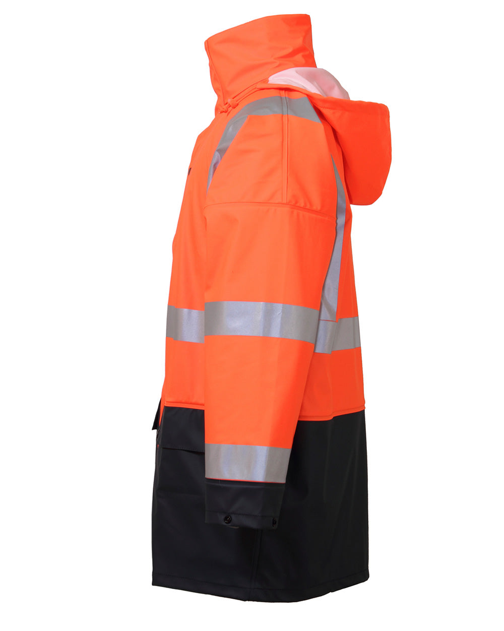 Hi-Vis Shelter Jacket in Fluoro Orange & Navy