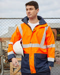 Hi-Vis Shelter Jacket in Fluoro Orange & Navy