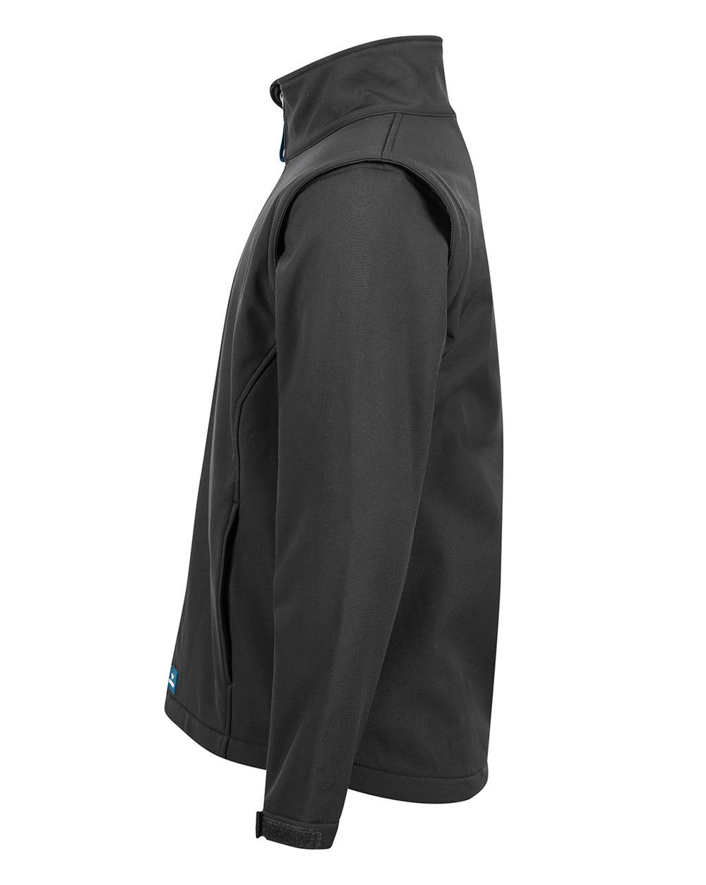 Solid Landy Softshell Jacket in Black