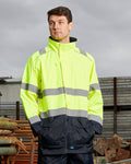 Hi-Vis Ultimate Jacket in Fluoro Yellow & Navy