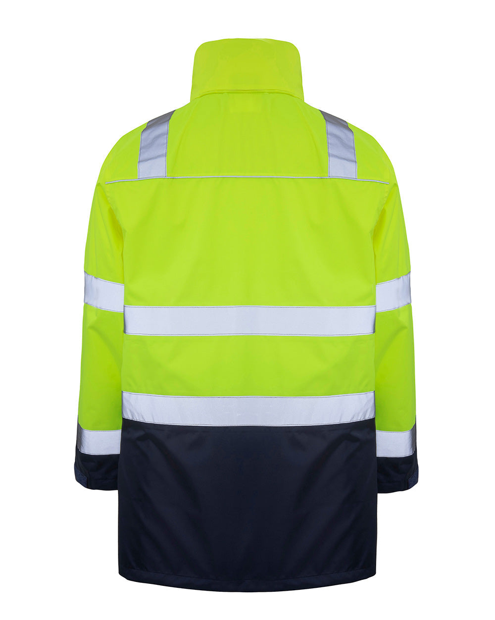 Hi-Vis Ultimate Jacket in Fluoro Yellow & Navy