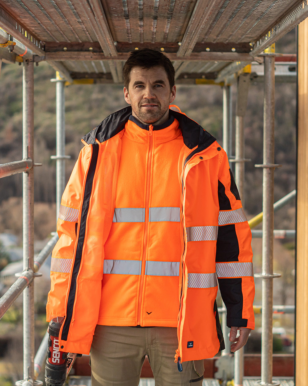 Hi-Vis Whitten 3-in-1 Kit in Fluoro Orange & Navy