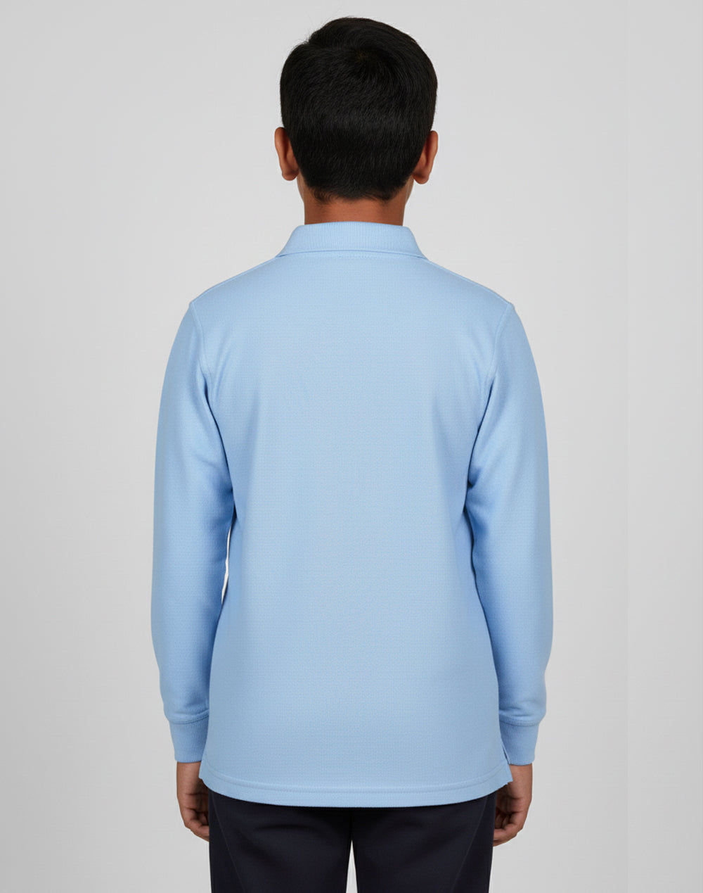 PS12K KIDS TRADITIONAL POLY/COTTON PIQUE KNIT LONG SLEEVE POLO