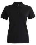 PS72  Ladies Ultrafine Cotton Pique Short Sleeve Polo