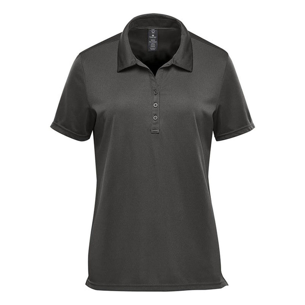 Women's Treeline Performance Short Sleeve Polo - Black