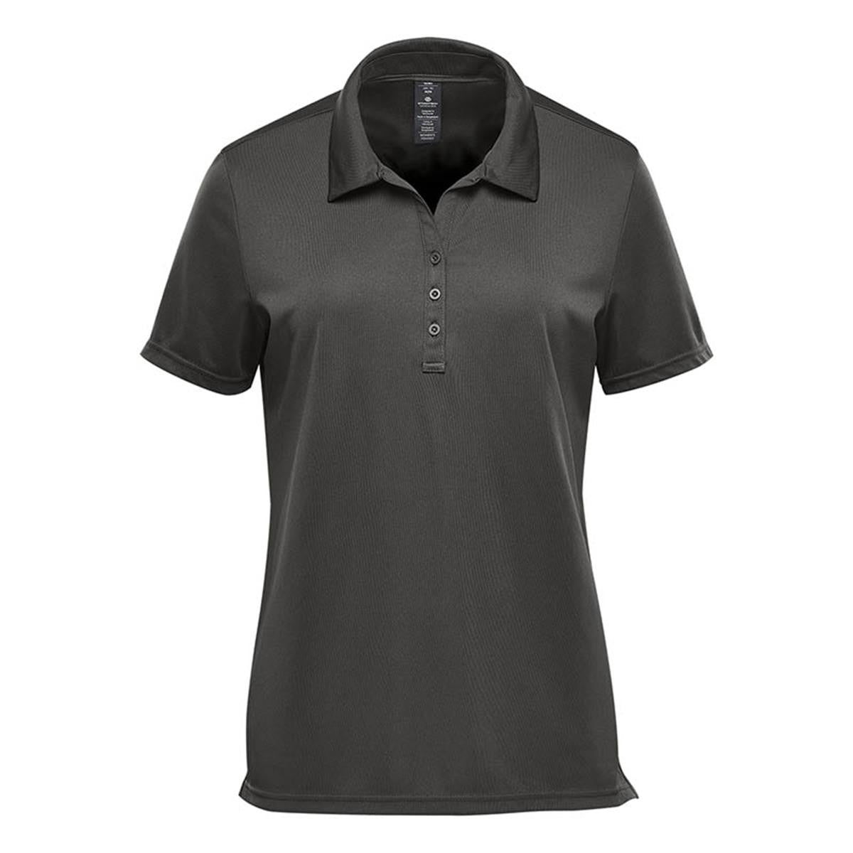 Women's Treeline Performance Short Sleeve Polo - Black