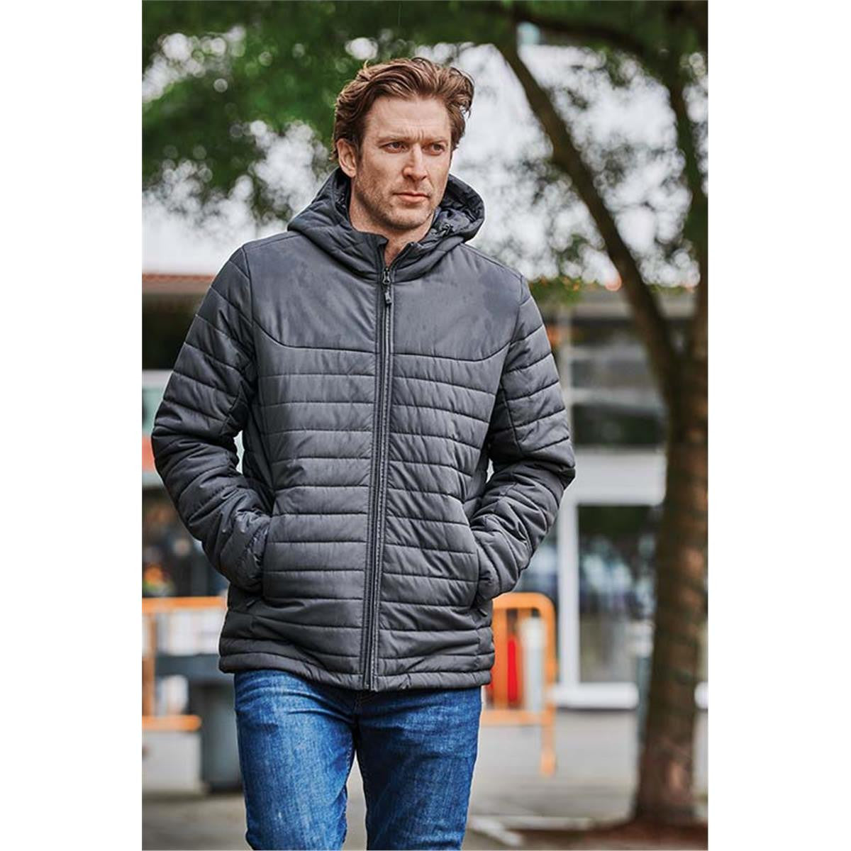 Men's Nautilus Quilted Hoody - Black