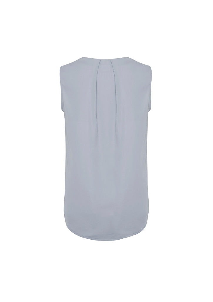 Womens Estelle Sleeveless Pleat Detail Blouse