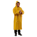 Yellow Full Length PVC Rain Coat Yellow