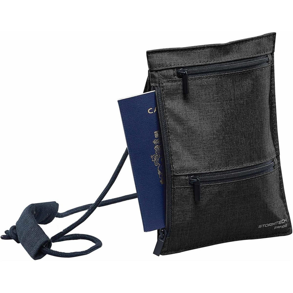 Cupertino RFID Passport Sling - Graphite / Black