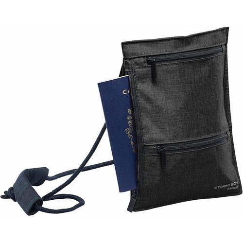Cupertino RFID Passport Sling - Black / Black