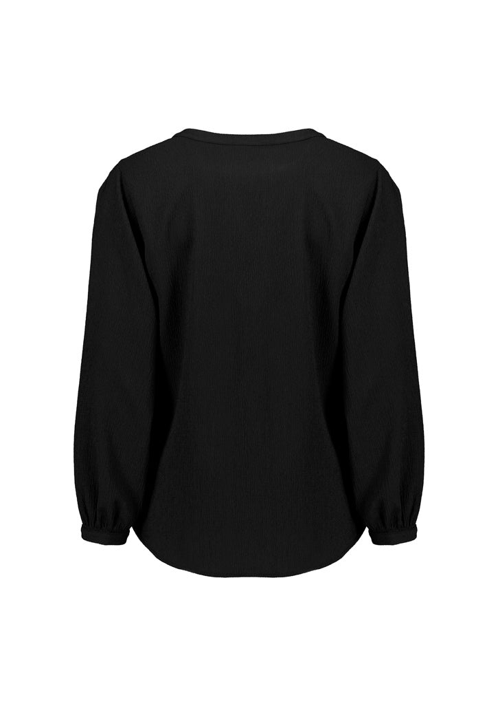 Womens Ruche Long Sleeve Blouse