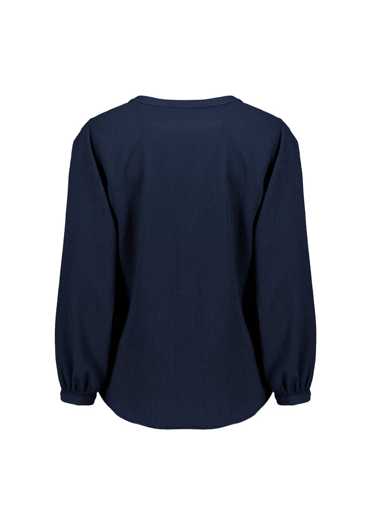Womens Ruche Long Sleeve Blouse