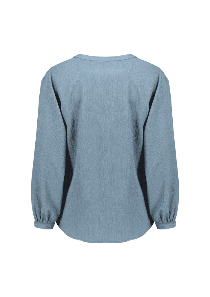 Womens Ruche Long Sleeve Blouse