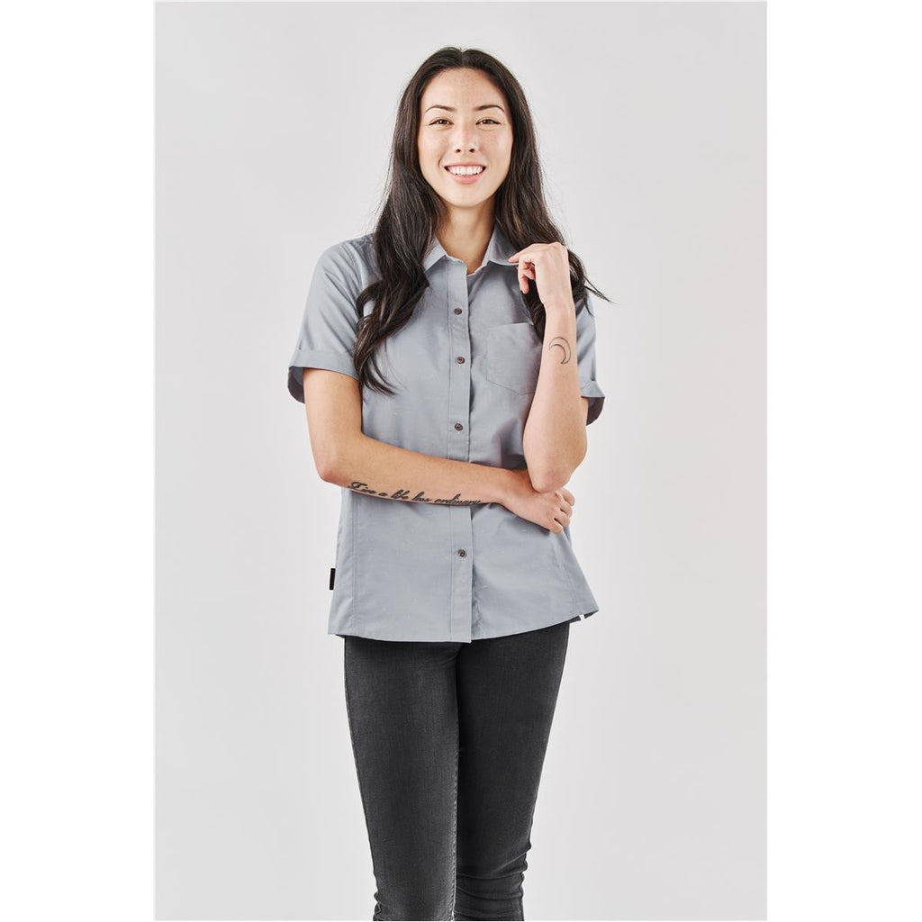 Women's Skeena S/S Shirt - Zinc / White