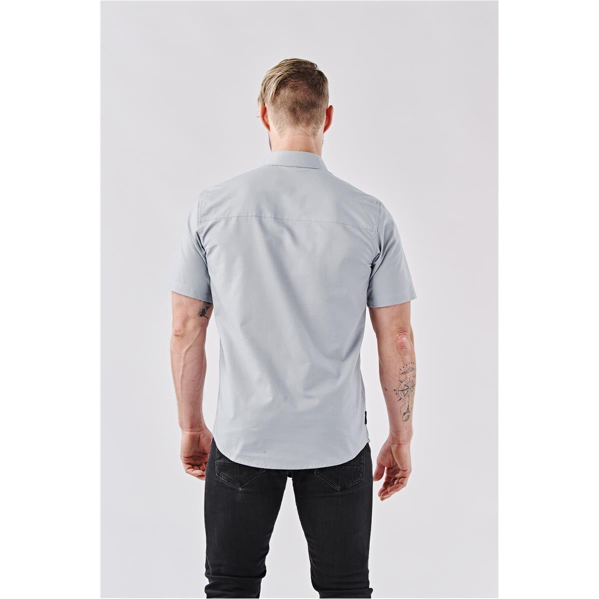 Men's Skeena S/S Shirt - Zinc / White