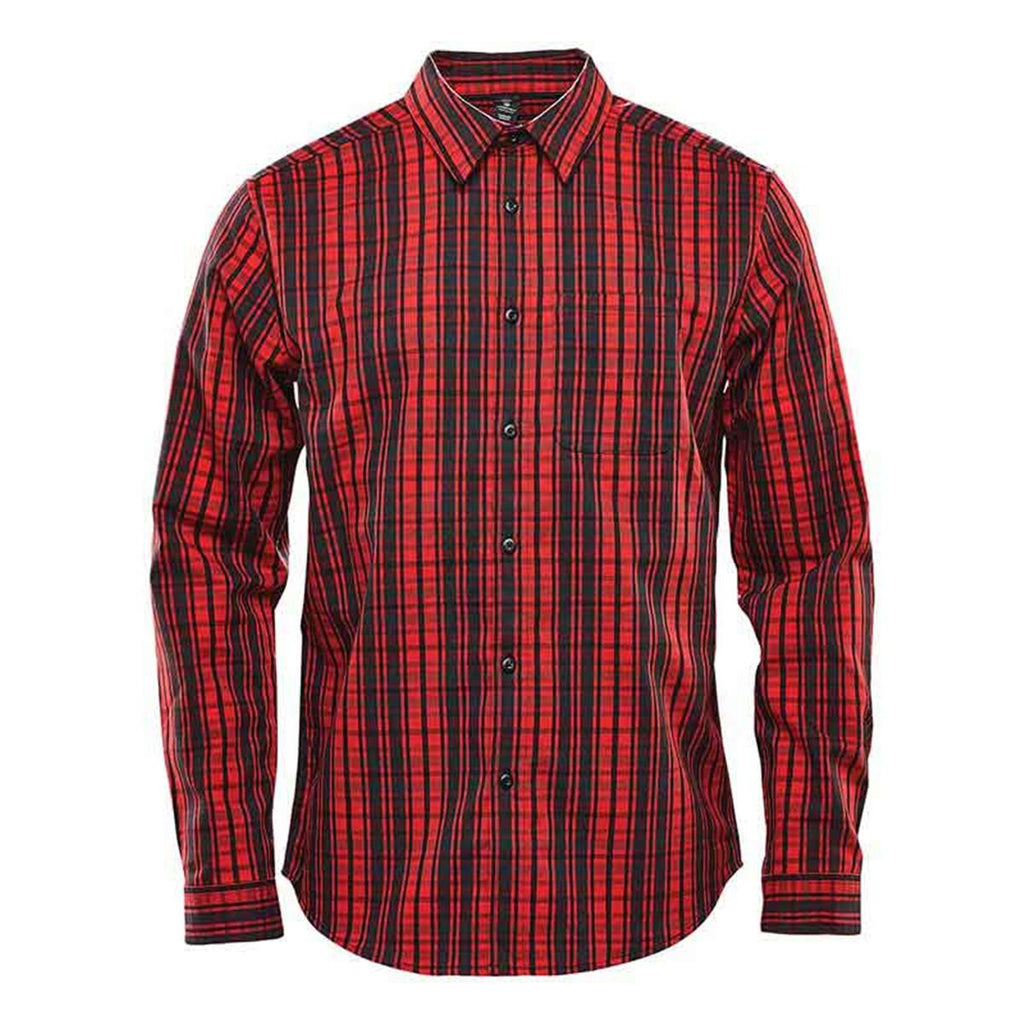 Men's Muirfield Performance Long Sleeve Shirt - Carbon Plaid