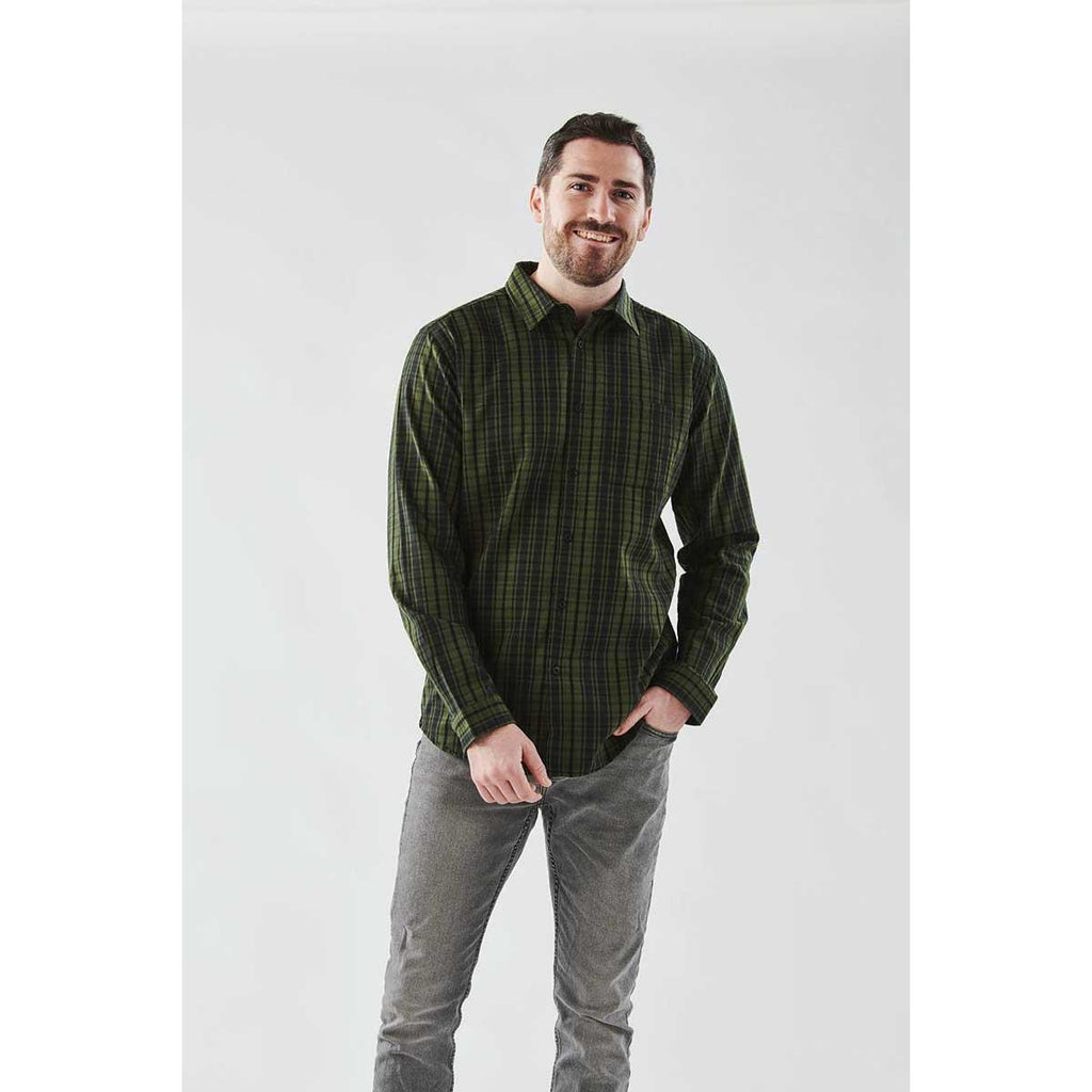 Men's Muirfield Performance Long Sleeve Shirt - Earth Plaid