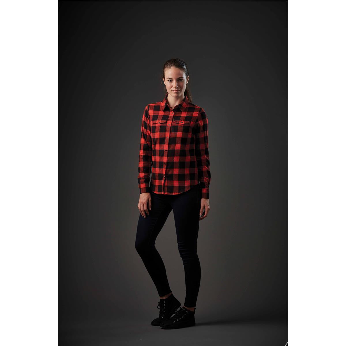 Women's Logan Snap Front Shirt - Royal Plaid