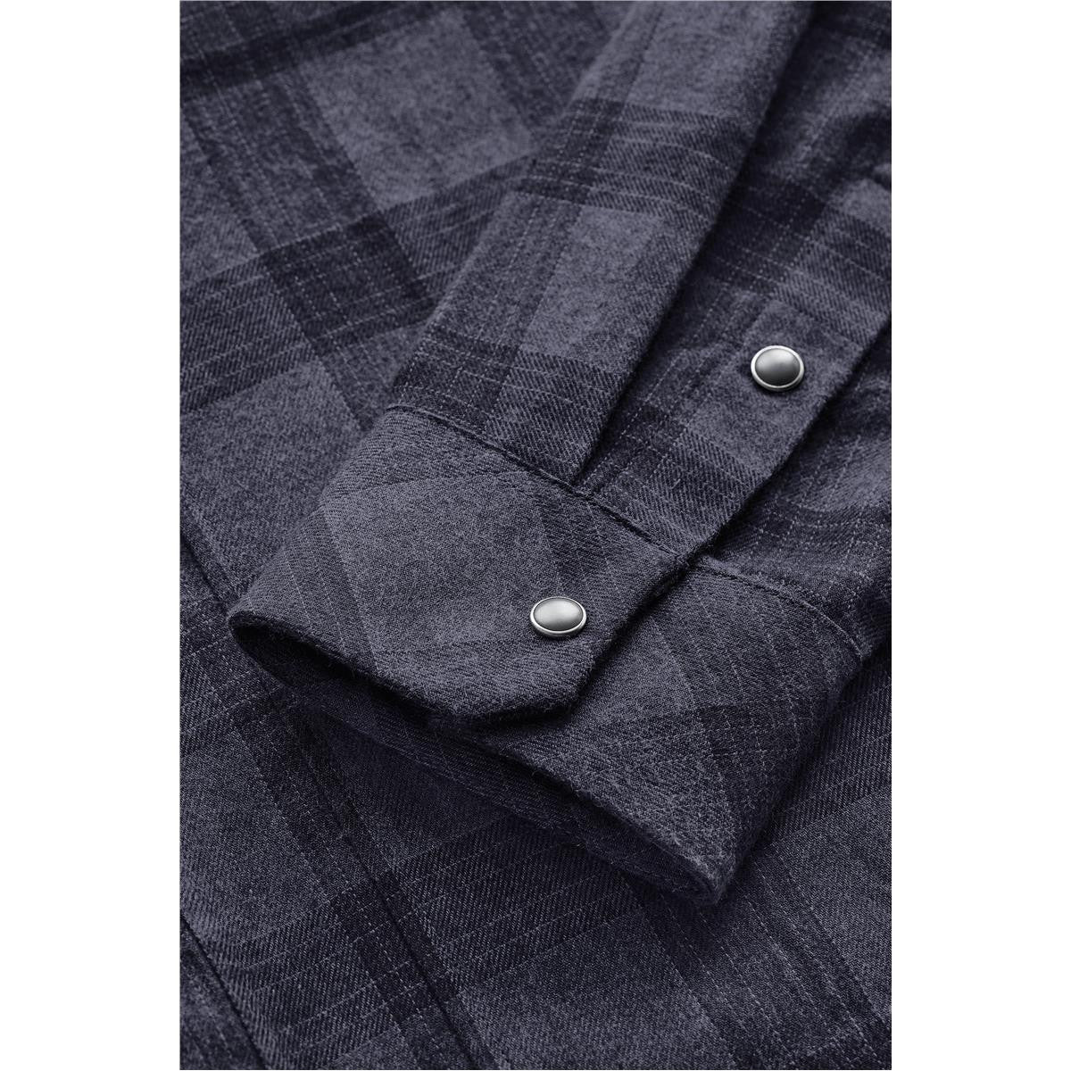 Men's Logan Snap Front Shirt - Titanium Plaid