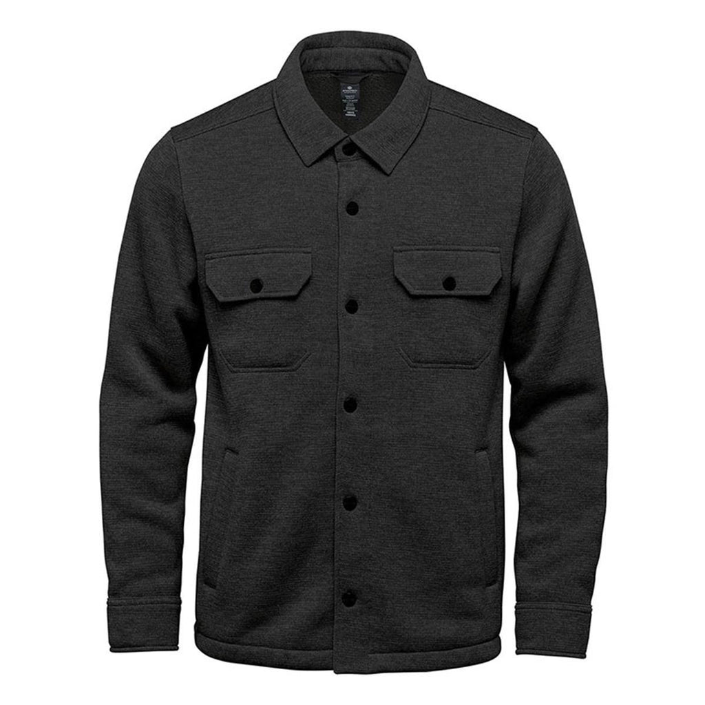 Unisex Avalante Fleece Shacket - Black Heather