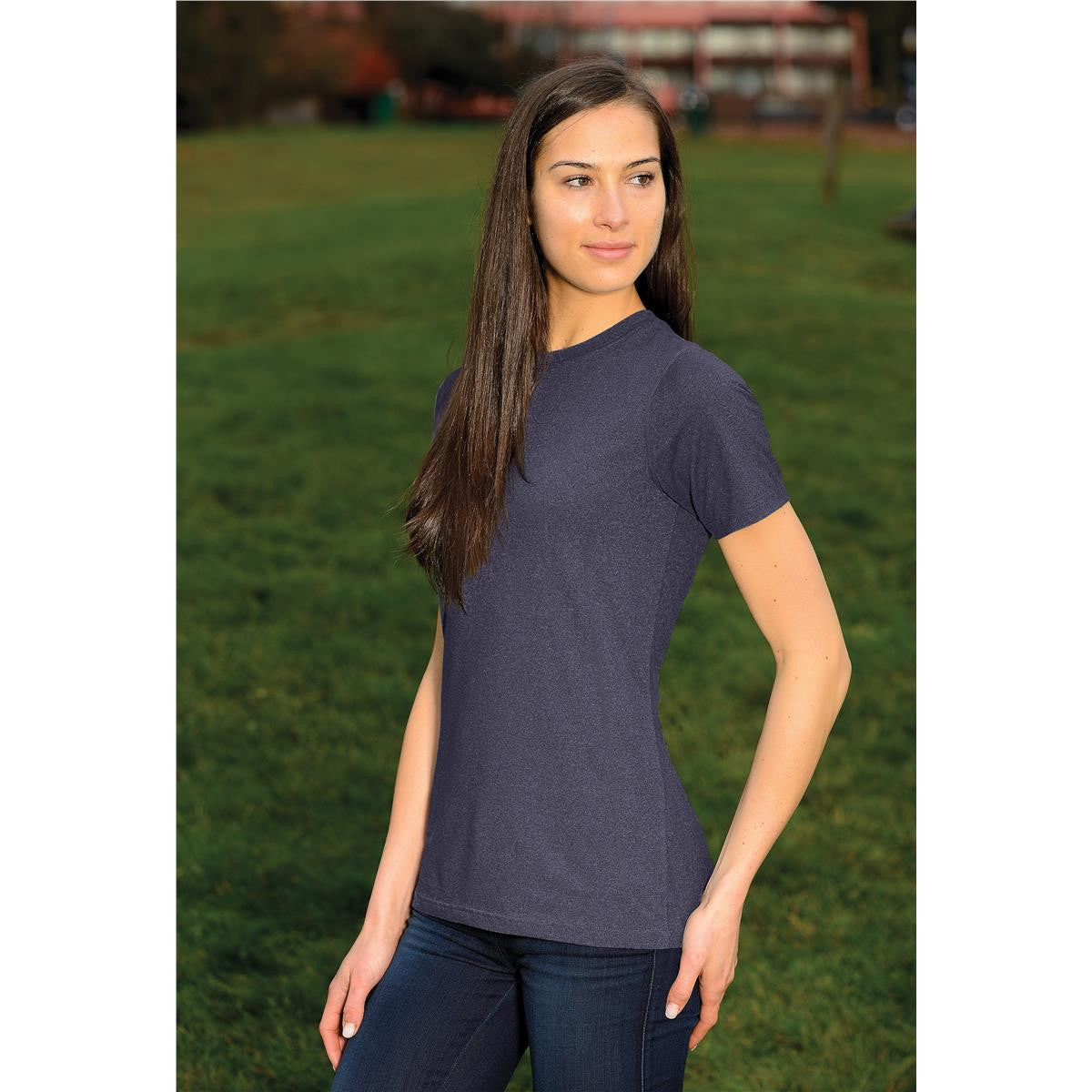 Women's Lotus H2X-Dry S/S Tee - Navy Melange