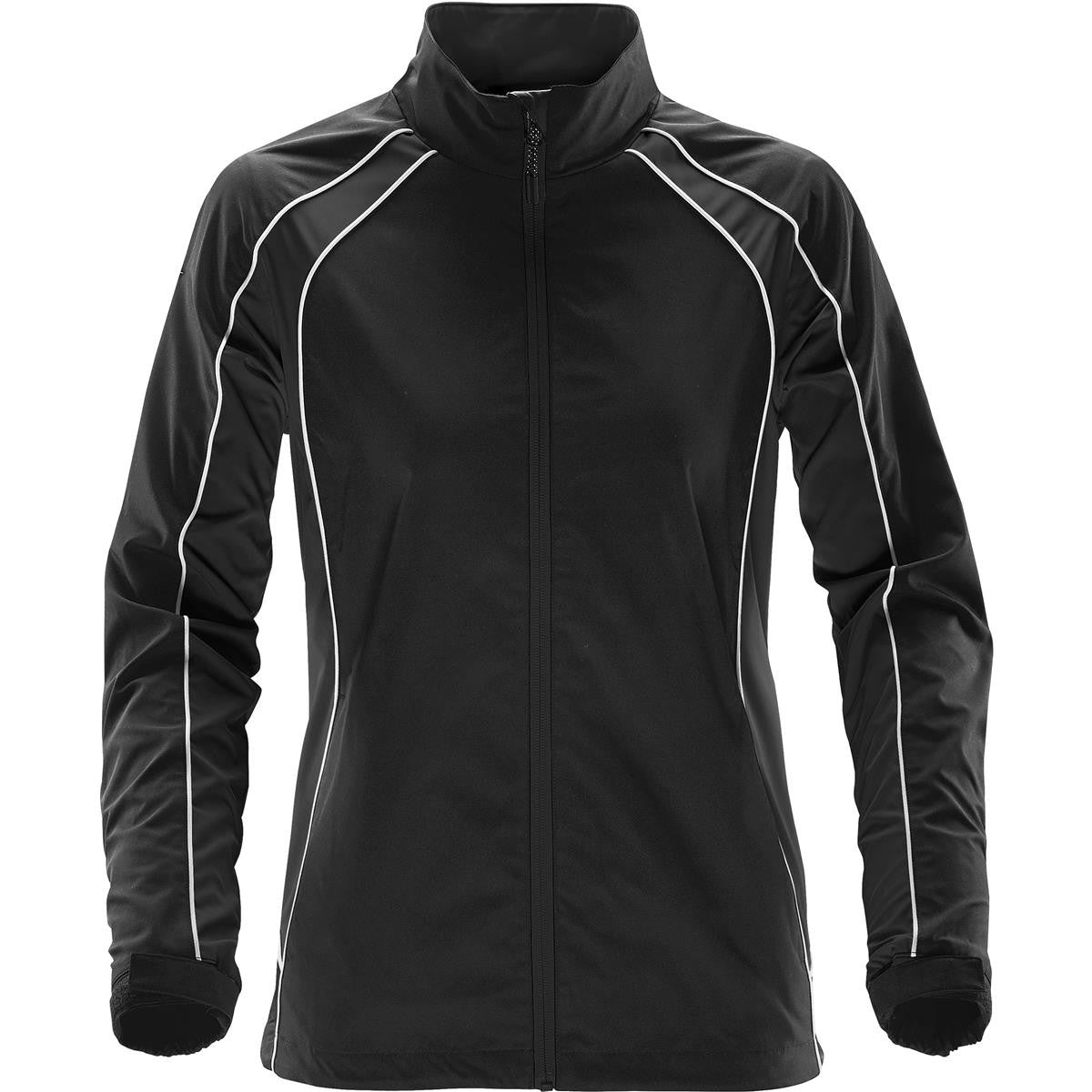 Women's Warrior Training Jacket - Black / Black / White