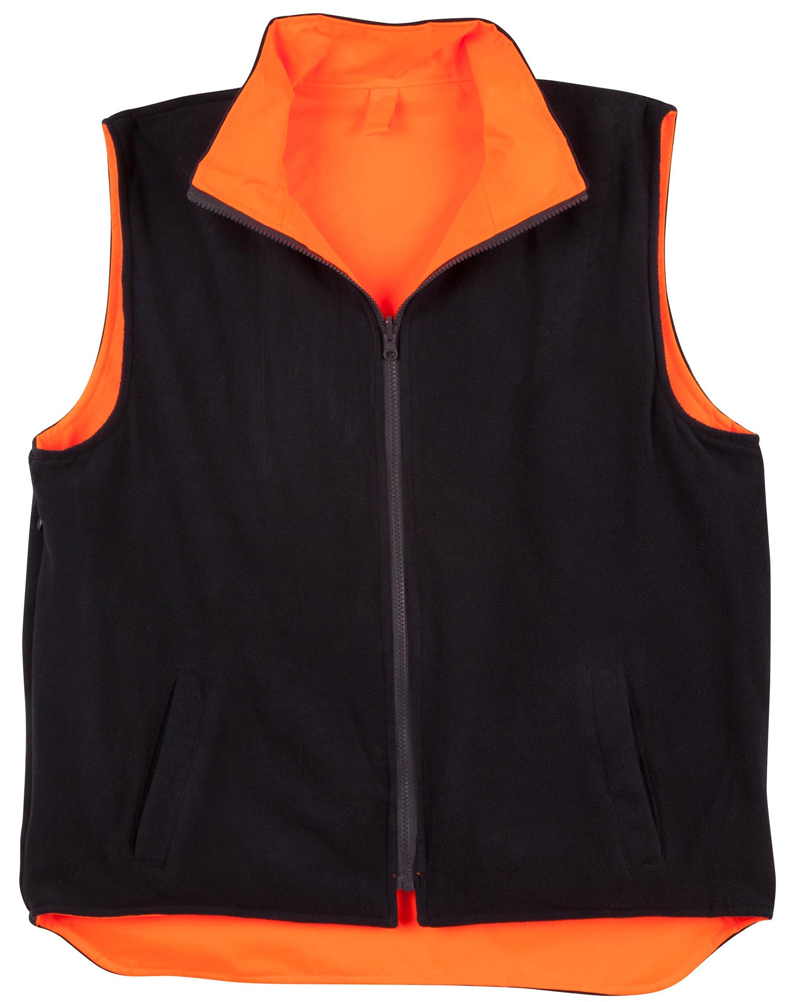 SW19A HI-VIS REVERSIBLE SAFETY VEST WITH 3M TAPES 2