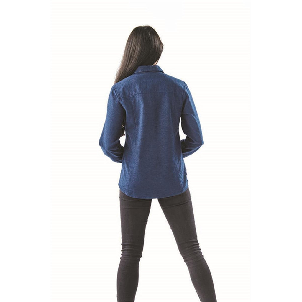 Women's Dockyard Long Sleeve Twill Shirt - Indigo