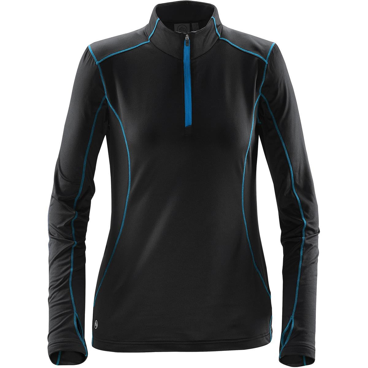 Women's Pulse Fleece Pullover - Black / Kiwi