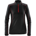 Women's Pulse Fleece Pullover - Black / Bright Red