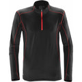 Men's Pulse Fleece Pullover - Black / Bright Red