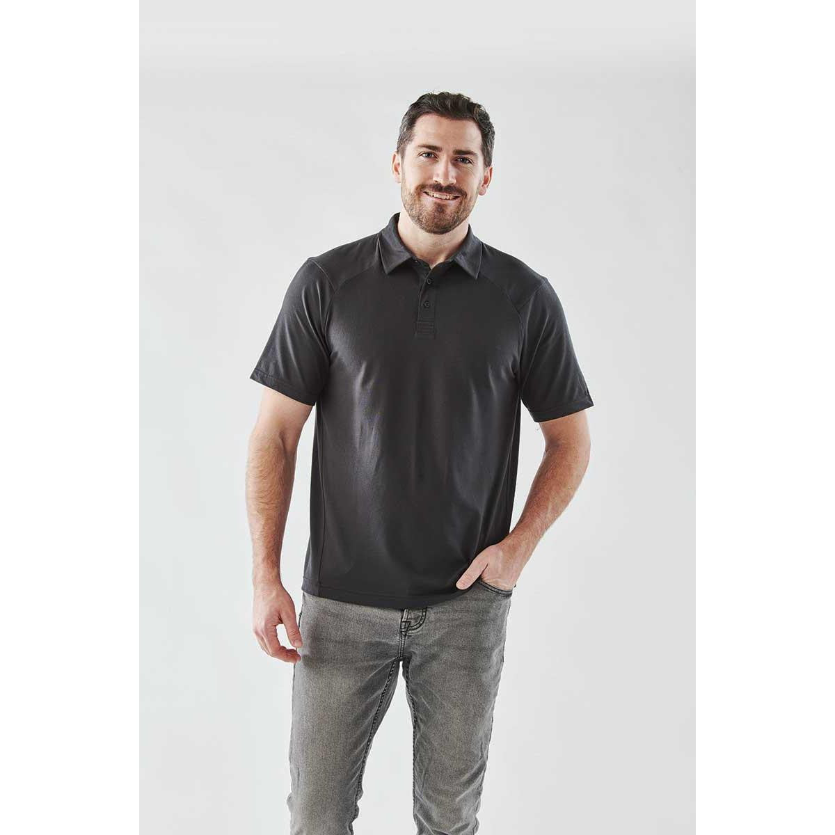 Men's Camino Performance Short Sleeve Polo - Graphite