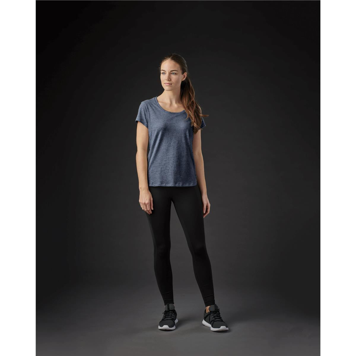 Women's Torcello Crew Neck Tee - Graphite Heather