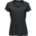 Women's Railtown Crew Neck Tee - Black / Grey Heather