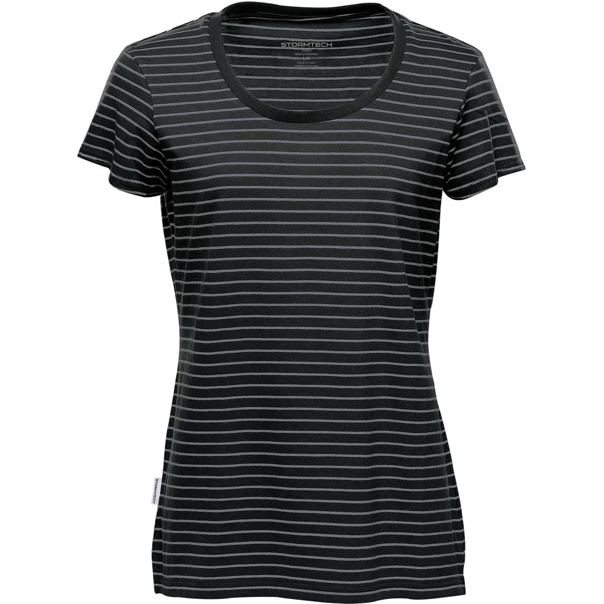 Women's Railtown Crew Neck Tee - Black / Grey Heather