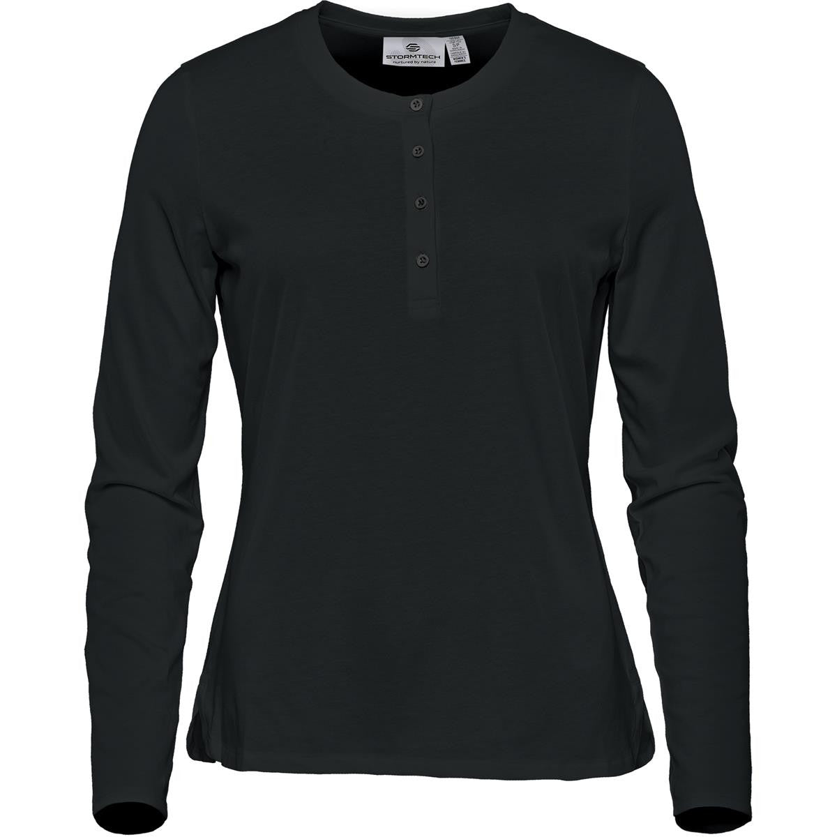 Women's Torcello L/S Henley - Graphite Heather