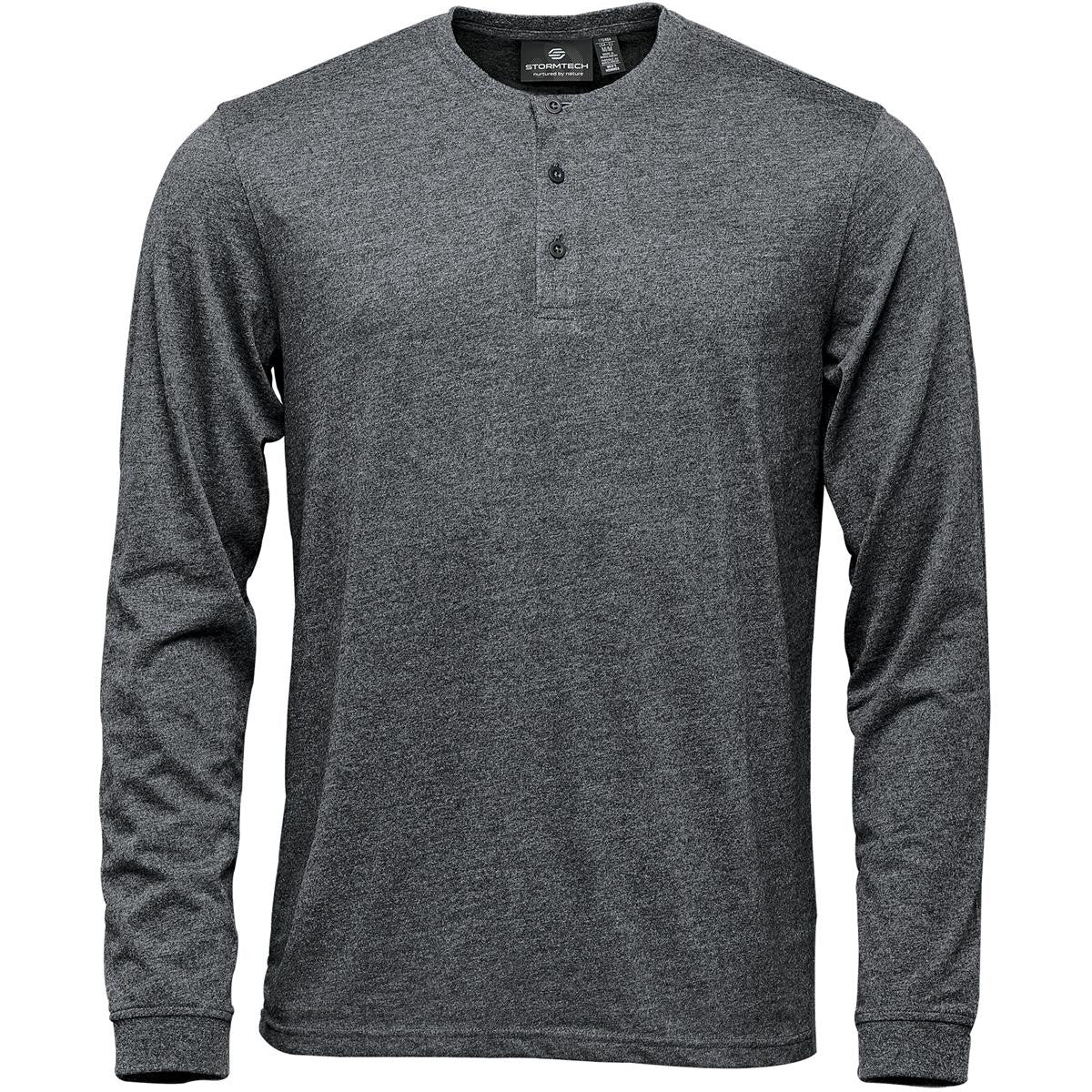 Men's Torcello L/S Henley - Black