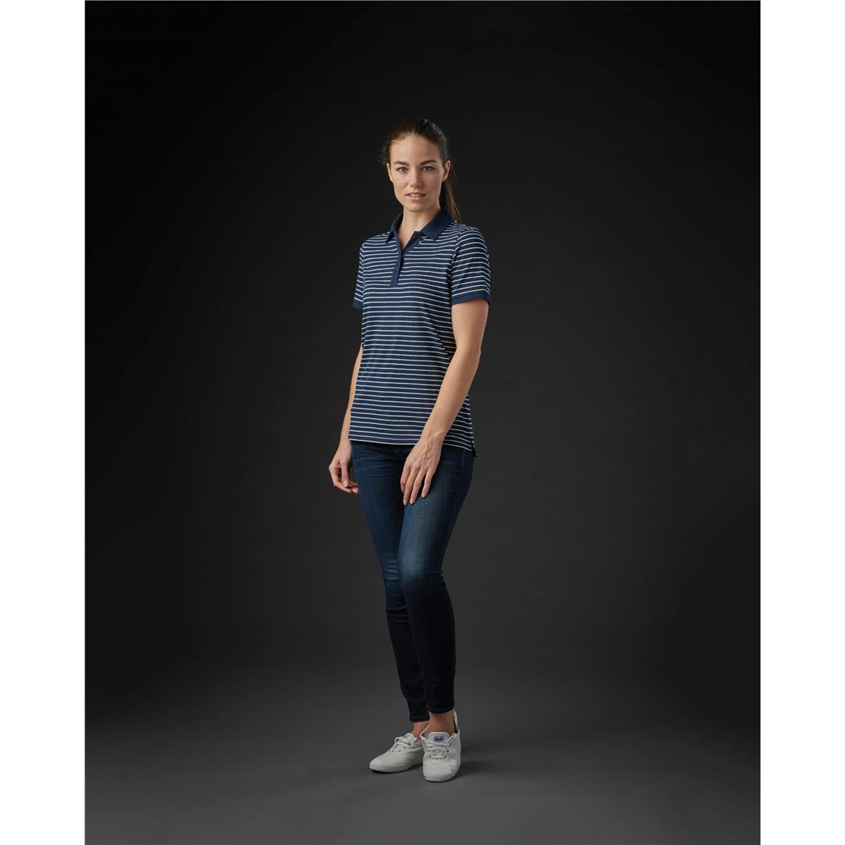 Women's Railtown Polo - Navy / White