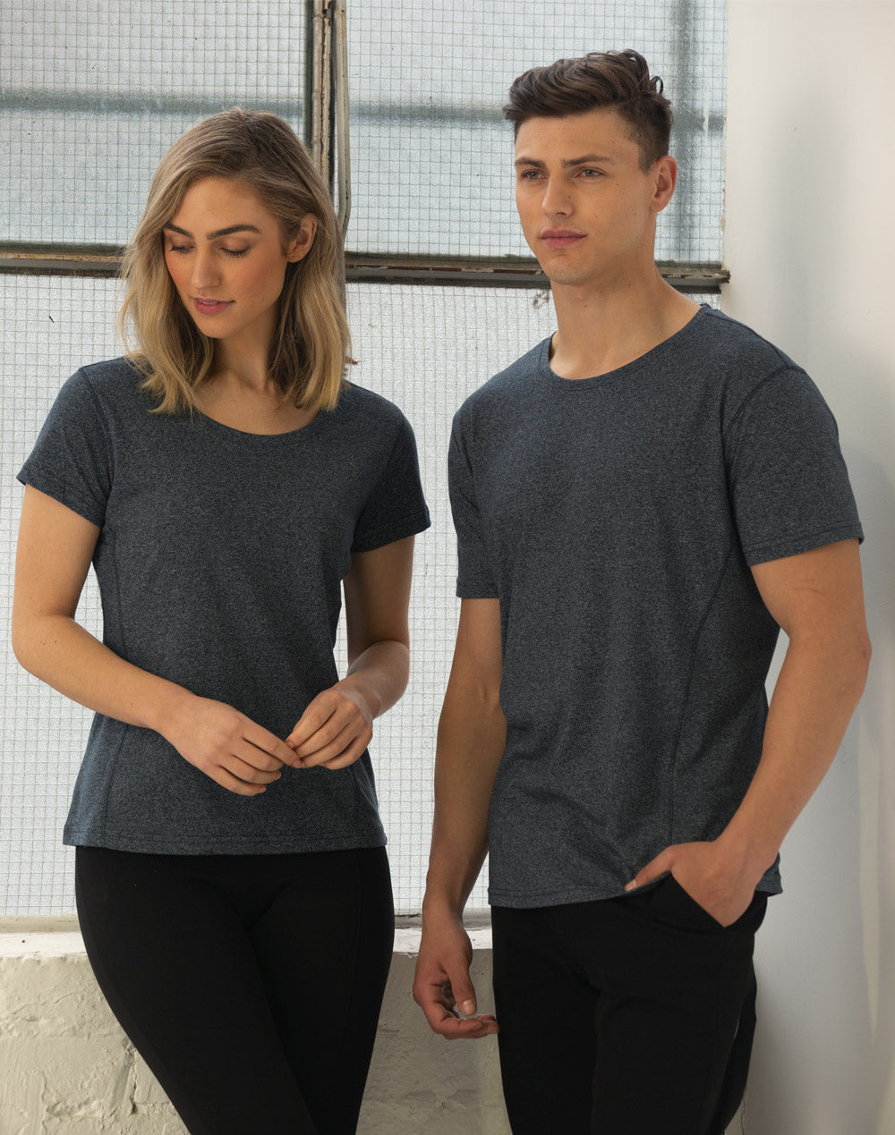 TS28 HIGH PERFORMANCE HEATHER TEE Ladies 2
