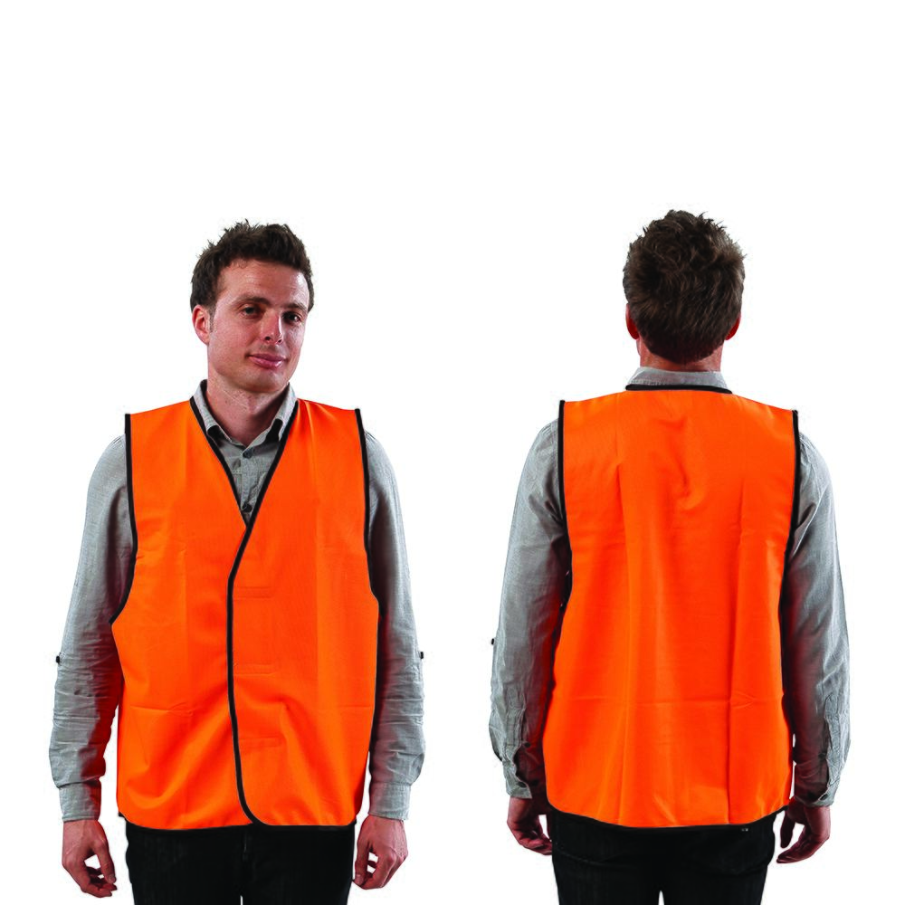 Fluro Safety Vest: Day Use Fluro Orange