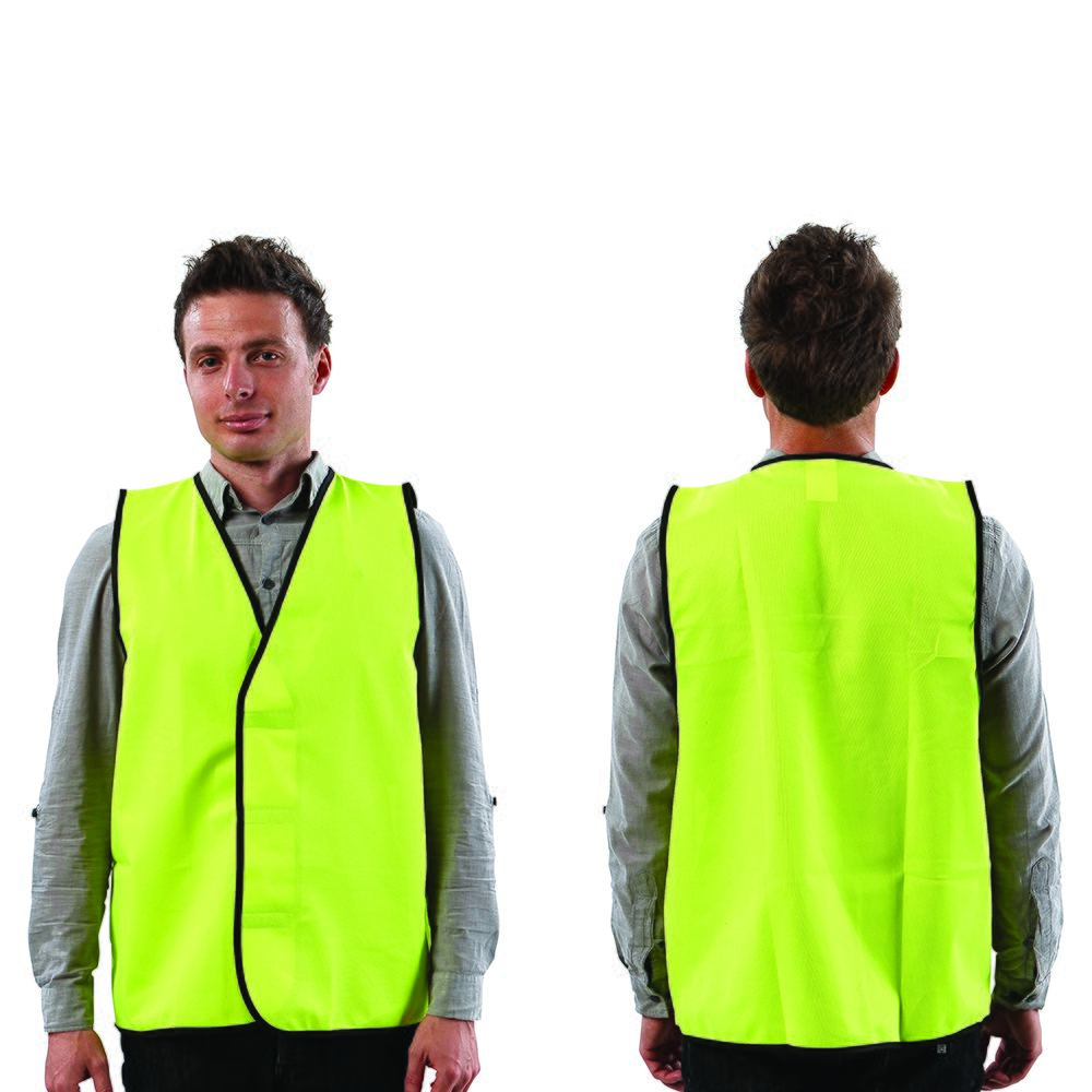 Fluro Safety Vest: Day Use Fluro Yellow